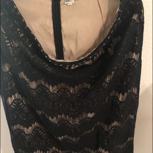 Black and beige skirt